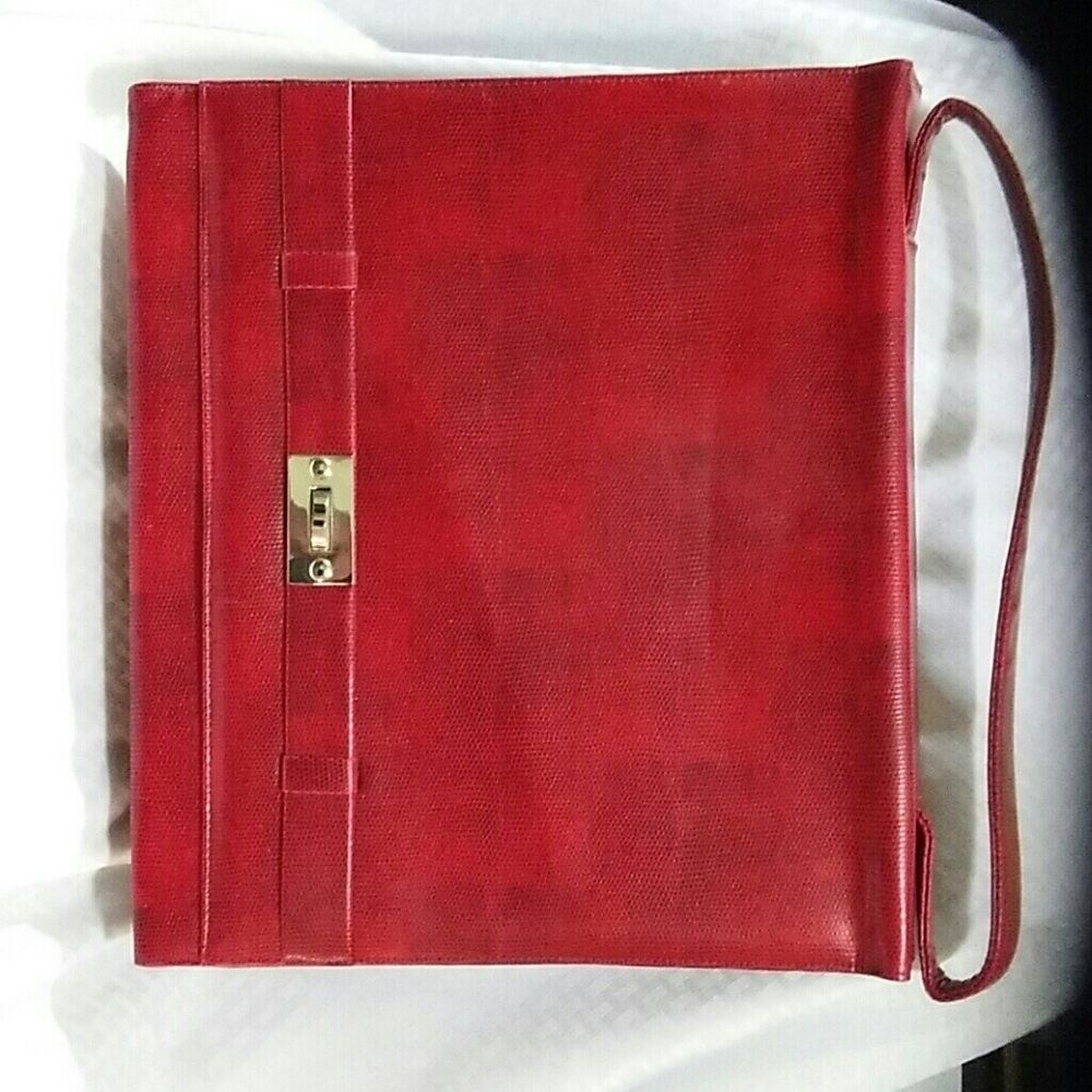 Murval Victoria Faux Lizard Texture Briefcase